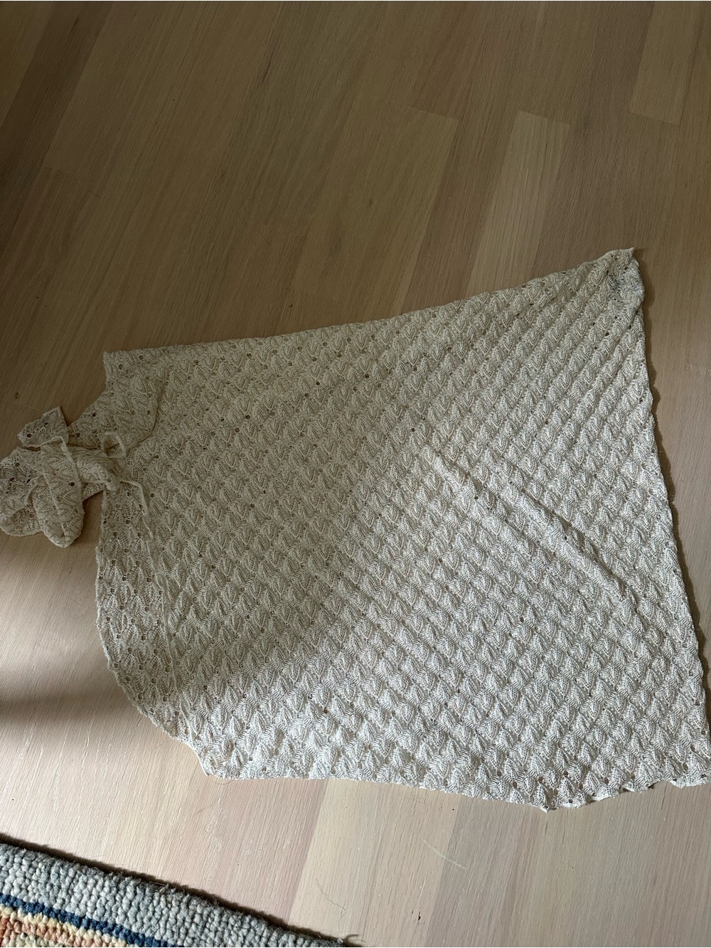 Elif by Jordan Taylor Cream Lace Swim Sarong